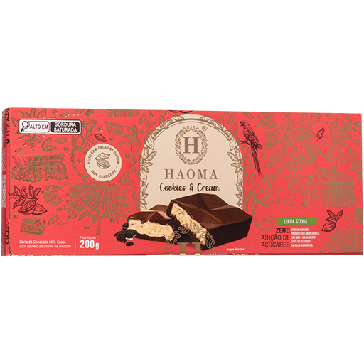 Barra Cookies & Cream 200g | Linha Stevia