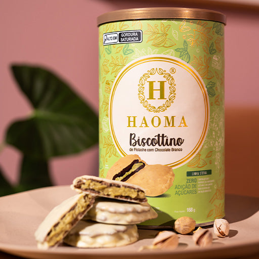 Biscottino Pistache com Chocolate Branco | Linha Stevia