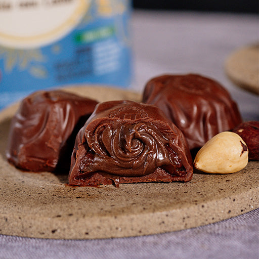 Bombom de Chocolate com recheio de Avelã com Cacau UNICA