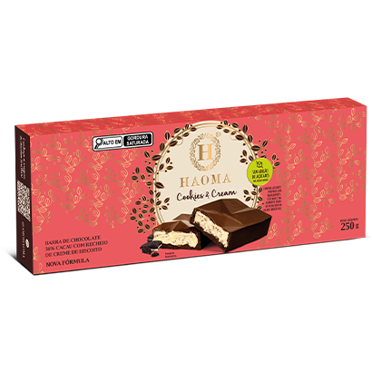 Barra de chocolate Cookie Cream Haoma