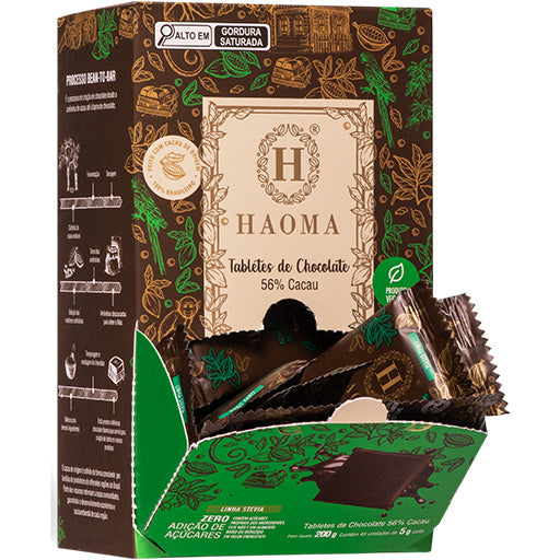 Tabletes Chocolate 56% | Linha Stevia