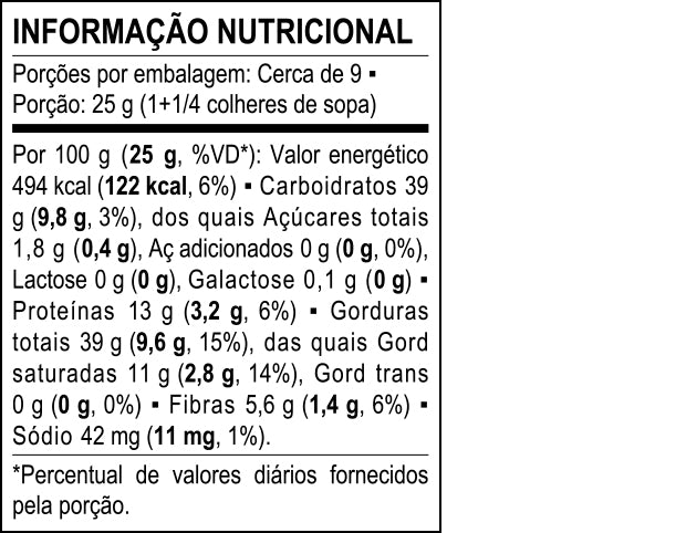 Tabela Nutricional