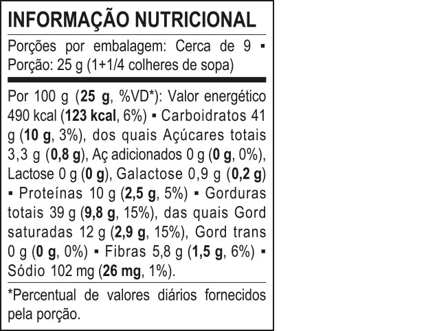 Tabela Nutricional