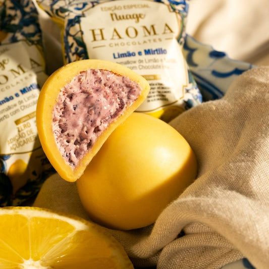 Nuage Limão e Mirtilo com Chocolate Branco Pouch 180g
