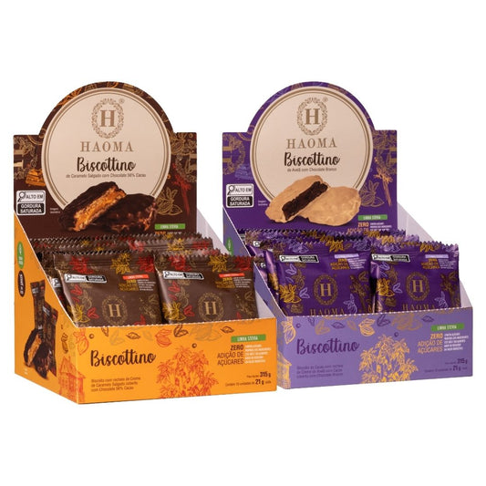 KIT 2 PROMO BOX BISCOTTINO LINHA STEVIA
