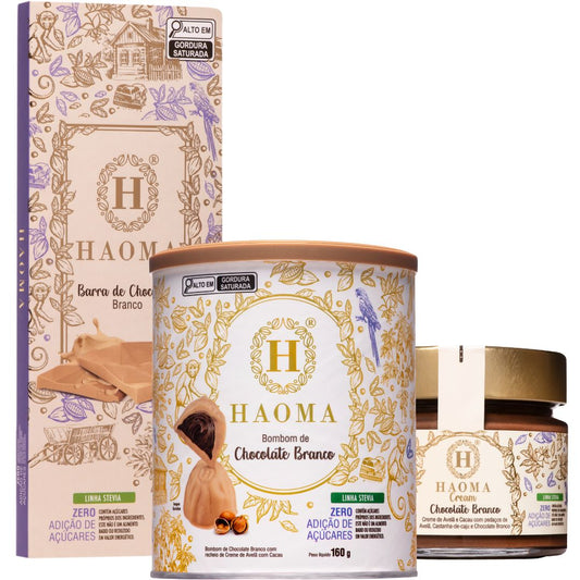 KIT CHOCOLATE BRANCO LINHA STEVIA