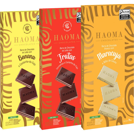 KIT 3 BARRAS LINHA STEVIA