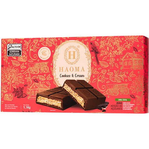 Barra Cookies & Cream 1,1Kg | Linha Stevia