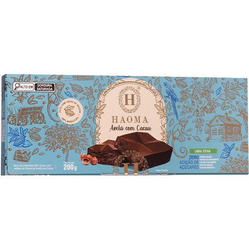 Barra Avelã 200g | Linha Stevia