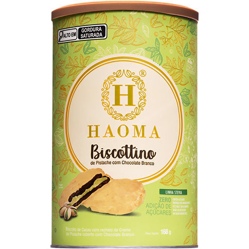 ‍Biscottino Pistache com Chocolate Branco | Linha Stevia (100% off)