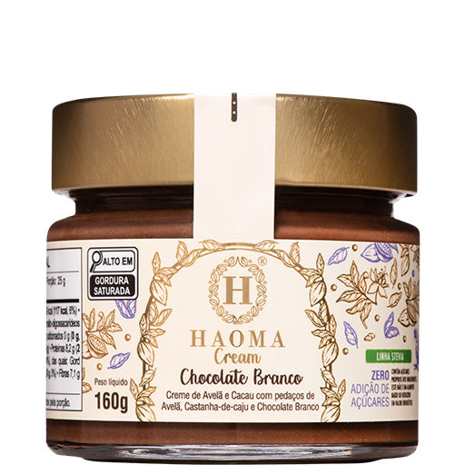 Cream de Chocolate Branco com Avelã | Linha Stevia