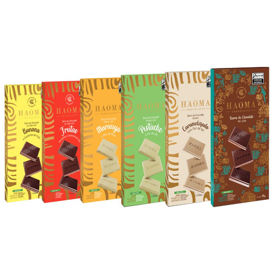 KIT 6 BARRAS LINHA STEVIA