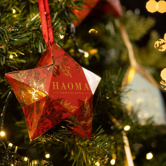 Enfeite de Natal Estrela com 3 unitários