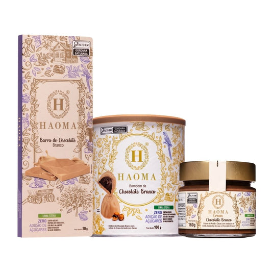 KIT CHOCOLATE BRANCO LINHA STEVIA
