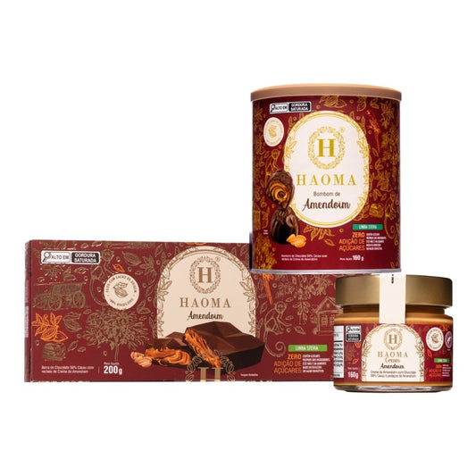 KIT AMENDOIM LINHA STEVIA