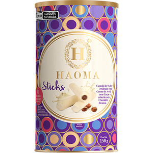 Lata de Sticks Chocolate Branco 150g