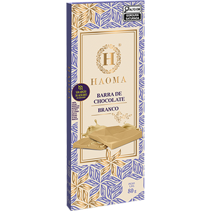 Barra Chocolate Branco Sem Açúcar 80g 