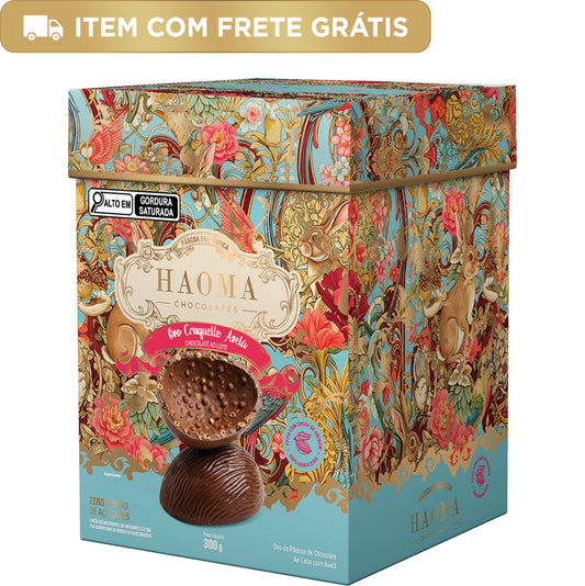 Ovo Craquelle de Chocolate ao Leite com Avelã 300g
