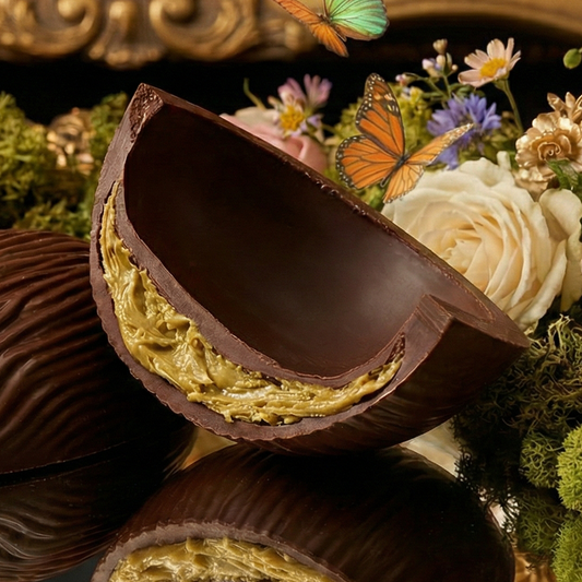 Ovo Recheado de Chocolate ao Leite com Pistache 260g