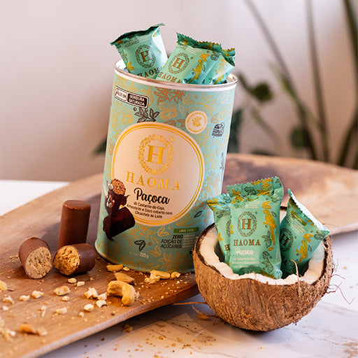 Paçoca Castanha-de-caju e Coco | Linha Stevia