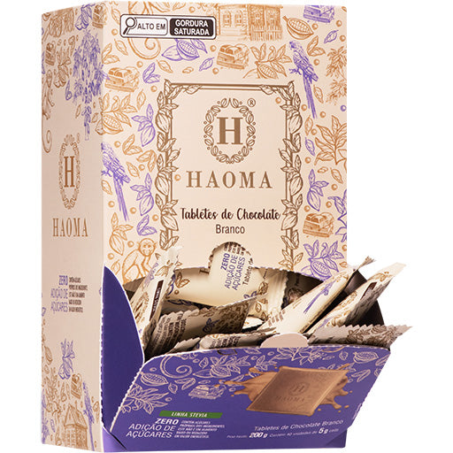 Tabletes Chocolate Branco | Linha Stevia