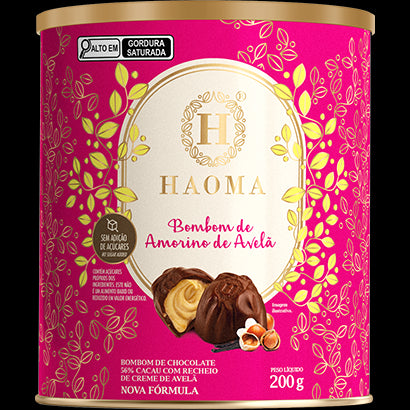 Lata de Bombom de Chocolate Amorino 200g - Haoma